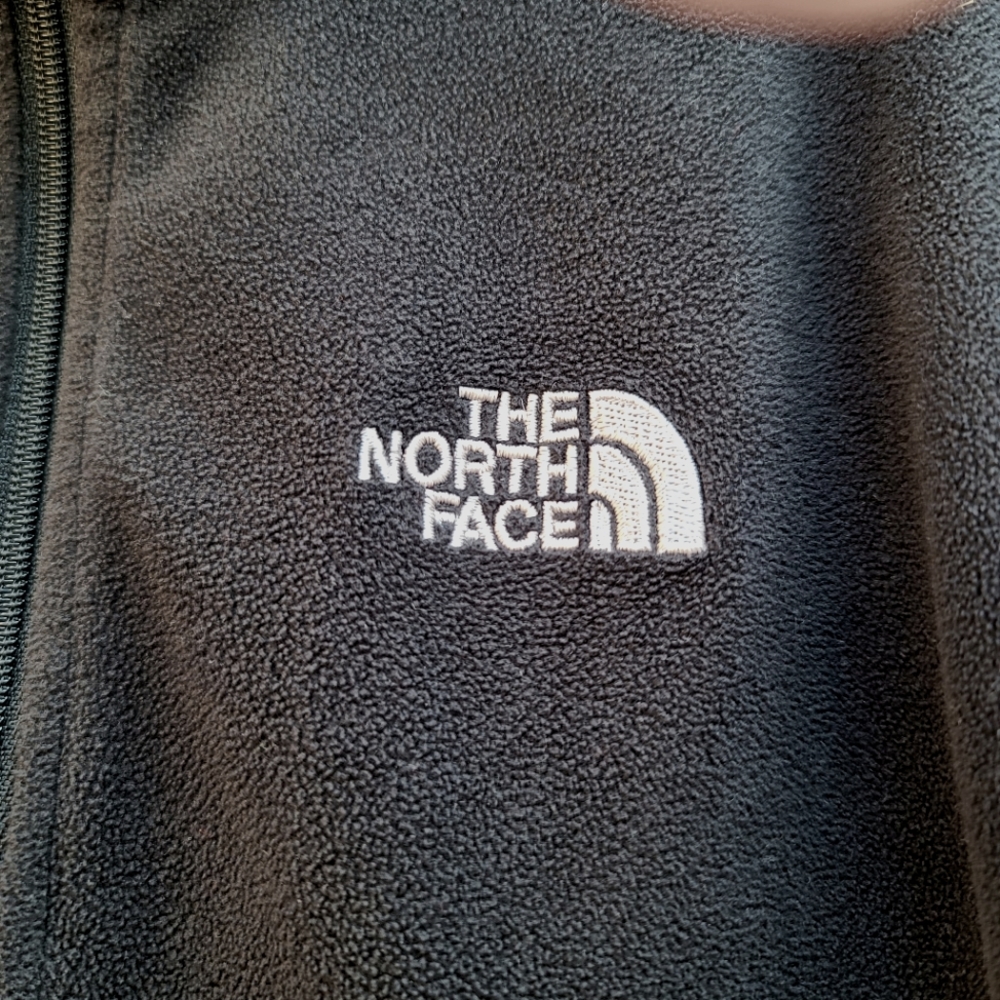 THE NORTH FACE Black Fleece 3/4 Zip Pullover Boys S 7 8 Sweater Top Girls Kids - Picture 3 of 11
